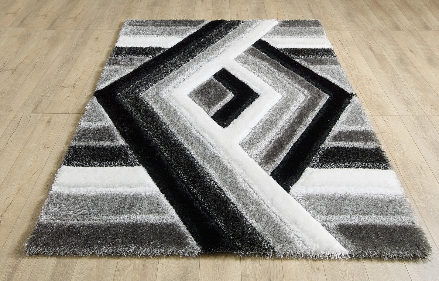 Grace Rug - Black Grey