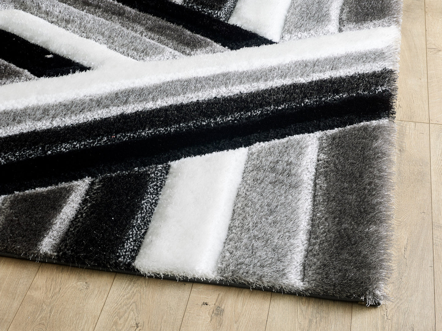 Grace Rug - Black Grey