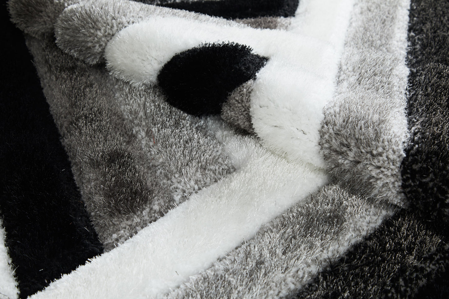 Grace Rug - Black Grey