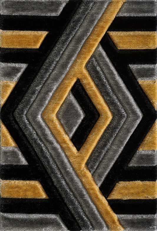 Oliver Rug - Grey Gold