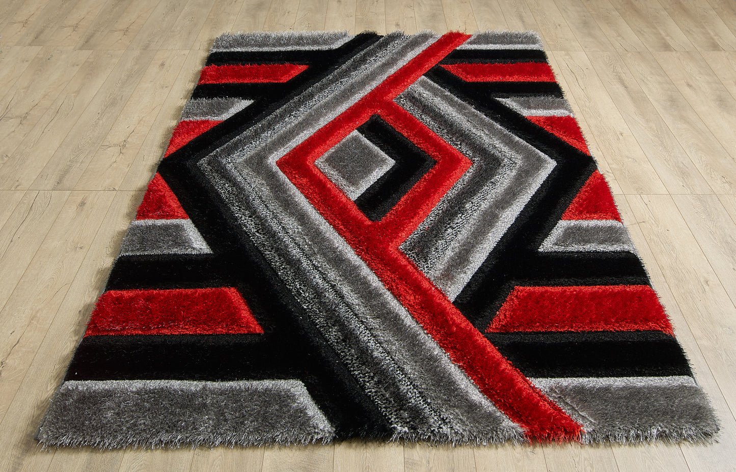 Olivia Rug - Grey Red