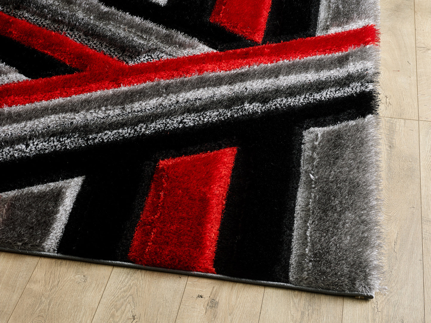 Olivia Rug - Grey Red
