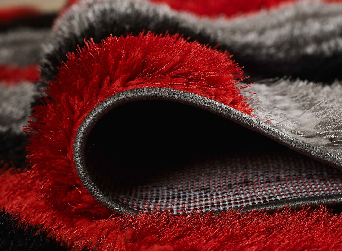 Olivia Rug - Grey Red
