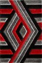 Olivia Rug - Grey Red