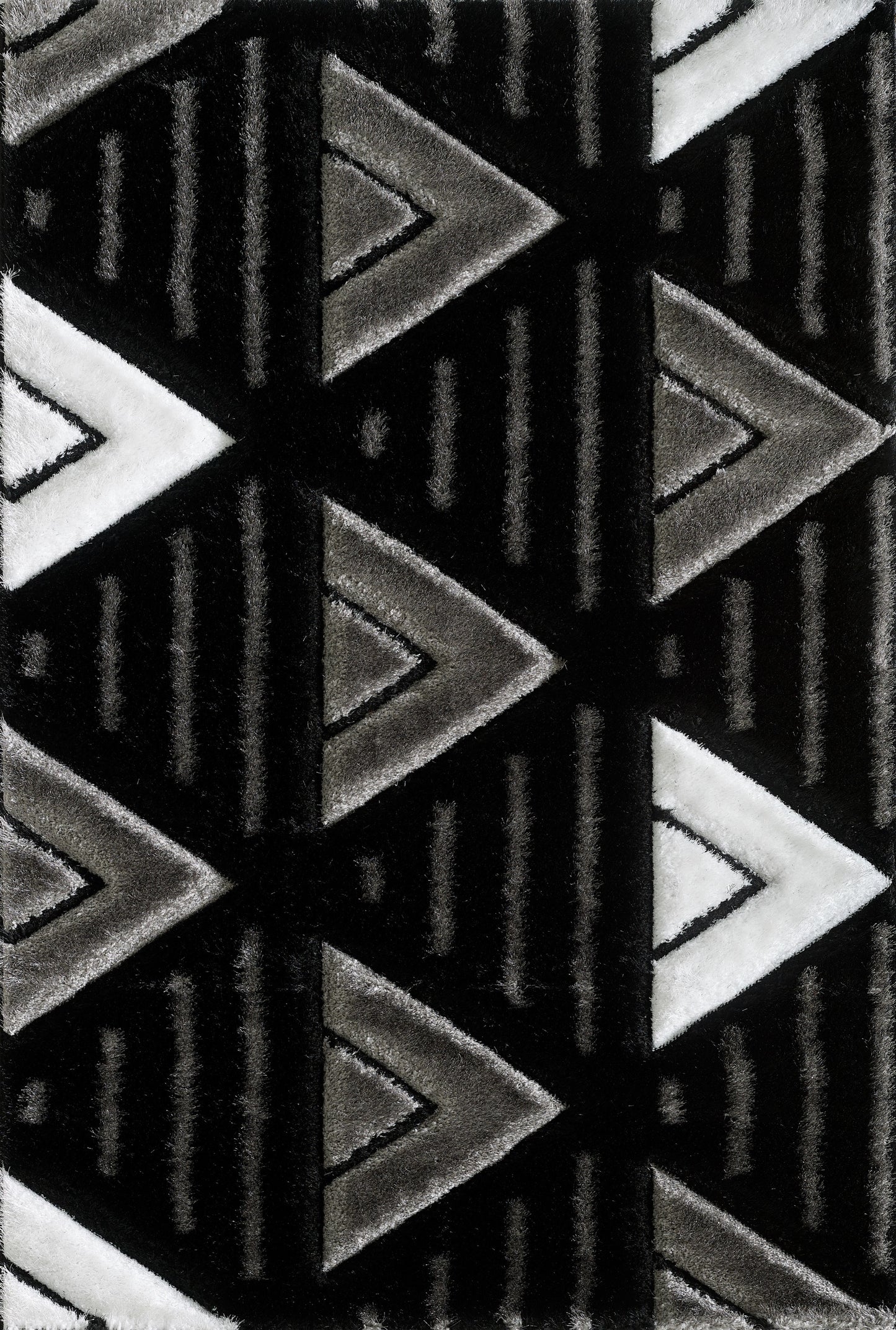Ella Rug - Black Grey