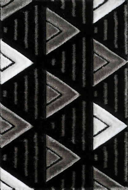 Ella Rug - Black Grey