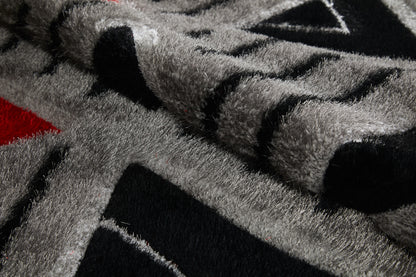 Olivia Rug - Grey Red