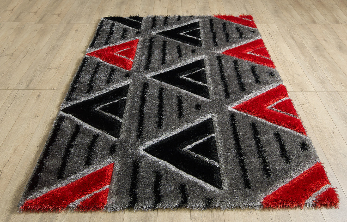 Olivia Rug - Grey Red
