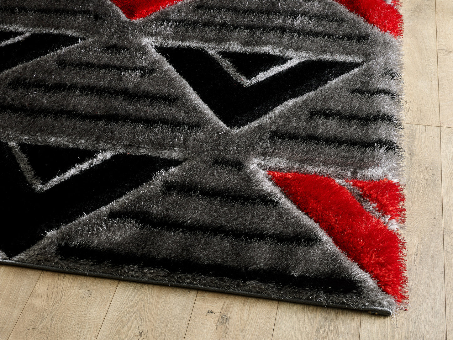 Olivia Rug - Grey Red