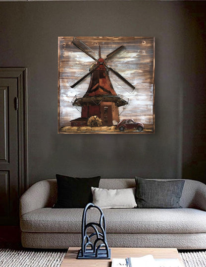 Rustic Windmill- 80X80 CM