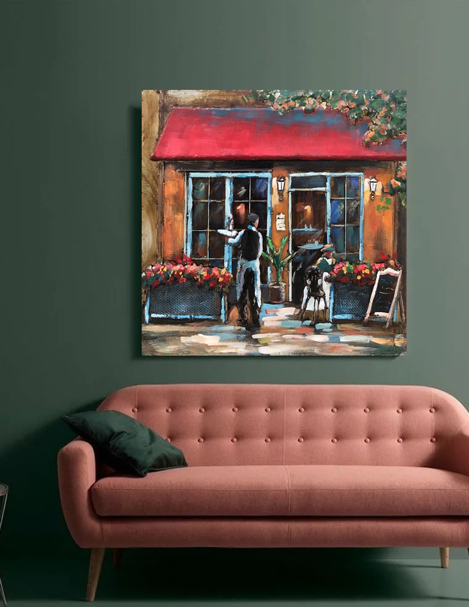 Quiet Cafe- 80X80 CM