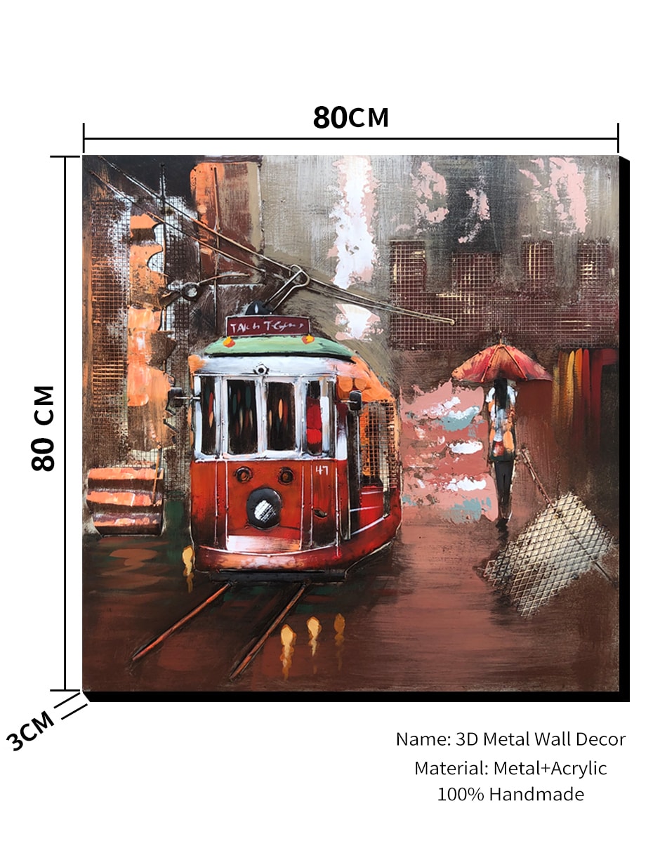 Tokyo Tram- 80X80 CM