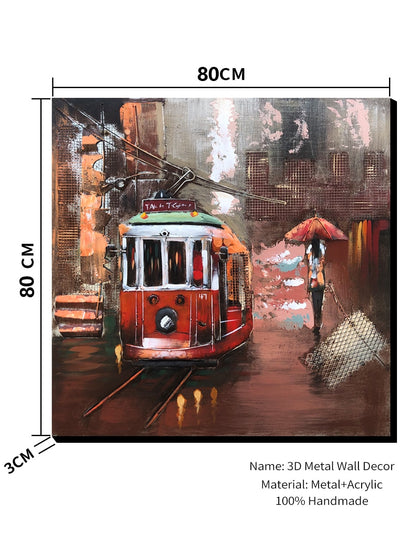 Tokyo Tram- 80X80 CM