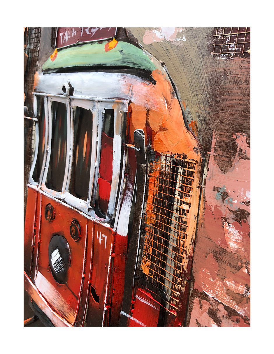 Tokyo Tram- 80X80 CM
