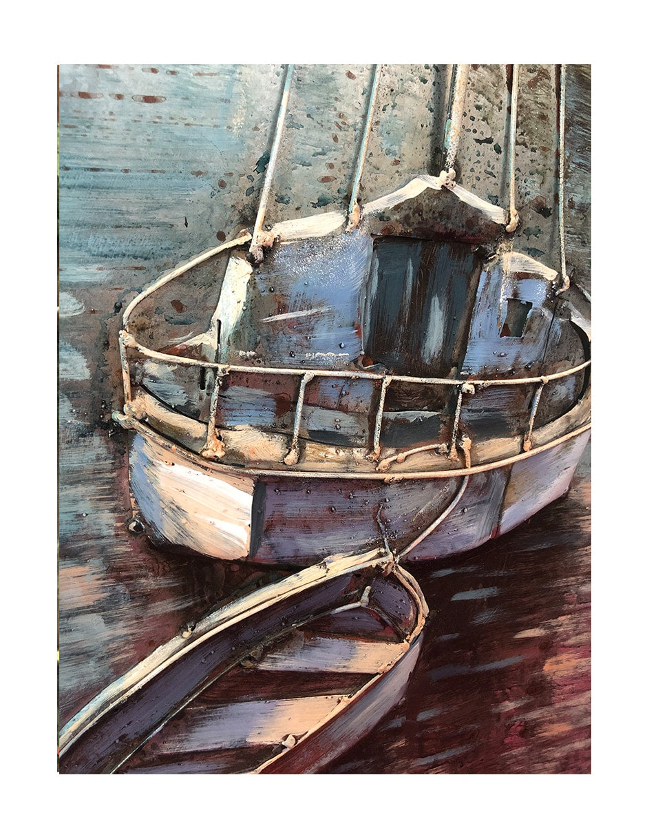 Serene Sailing- 80X80 CM