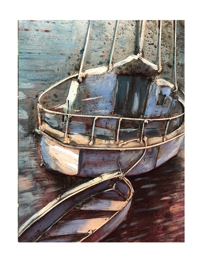 Serene Sailing- 80X80 CM