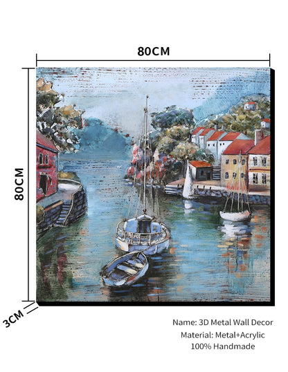 Serene Sailing- 80X80 CM