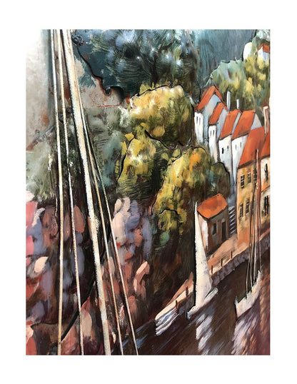 Serene Sailing- 80X80 CM