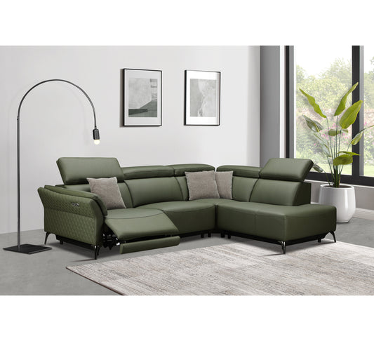 Samantha Electric Corner Suite (Forest Green)