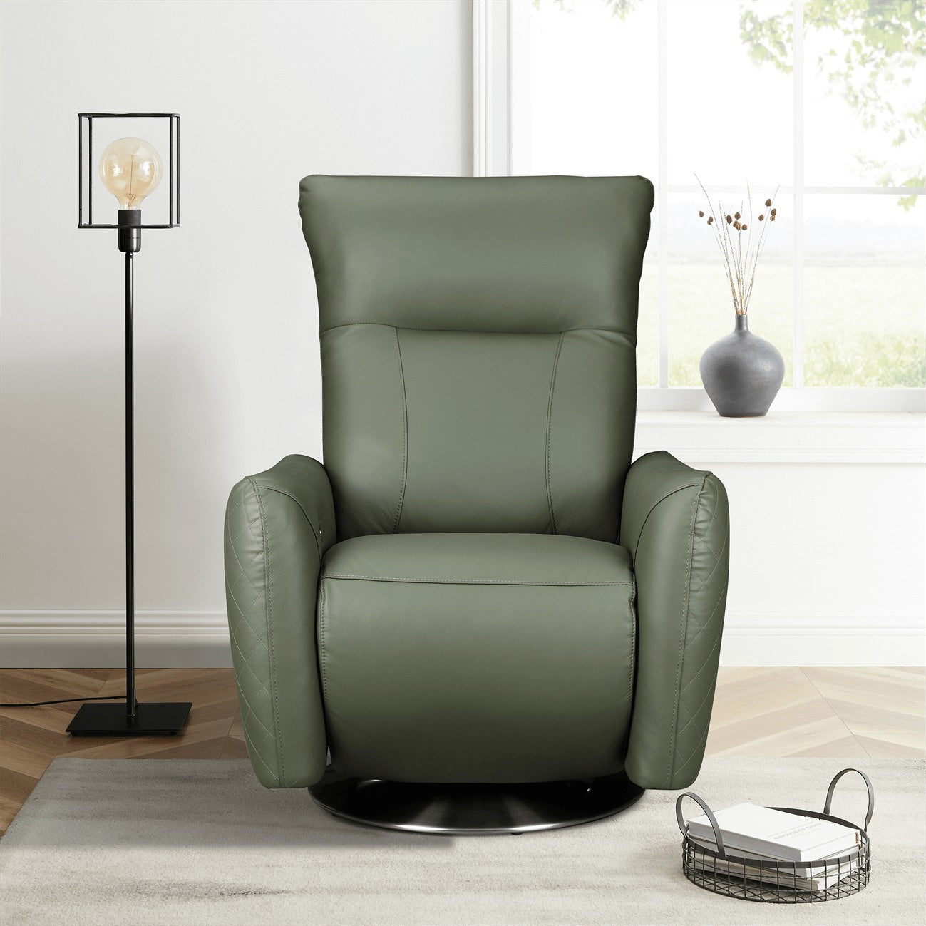 Mitch Chair (Green Leather)