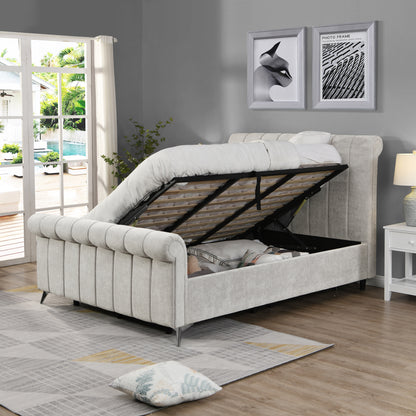 Casey Beige Gaslift Bed